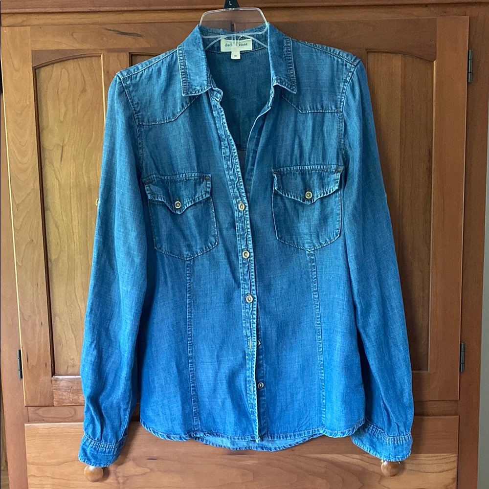 Cloth & Stone Indigo Denim Shirt